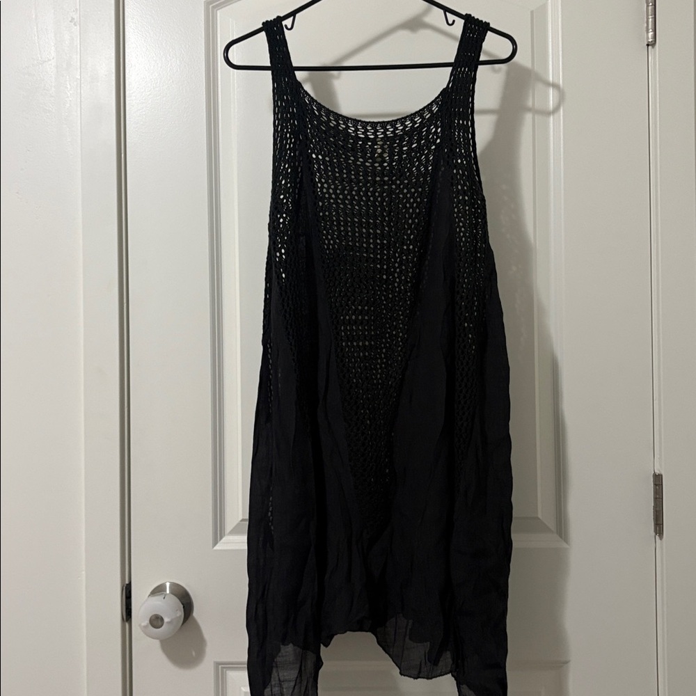 Elan Black Knit Coverup